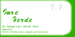 imre herde business card